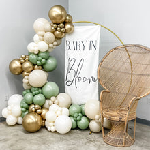 Load image into Gallery viewer, EUCALYPTUS + GOLD BALLOON GARLAND KIT