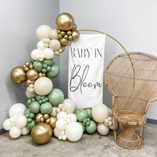 Load image into Gallery viewer, EUCALYPTUS + GOLD BALLOON GARLAND KIT