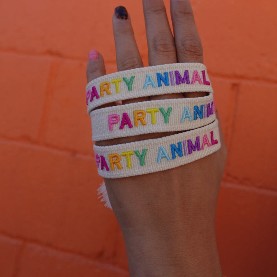 embroidered bracelet