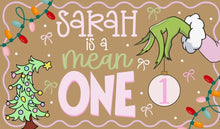 Load image into Gallery viewer, MEAN ONE PAINTED BANNER - GIRLIE
