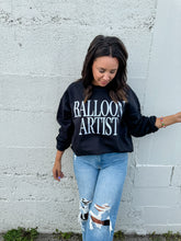 Load image into Gallery viewer, BALLOON ARTIST SWEATSHIRT ON BLACK
