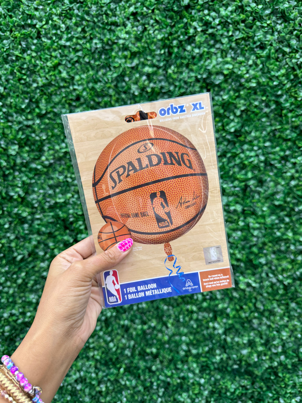 BASKETBALL ORB FOIL BALLOON