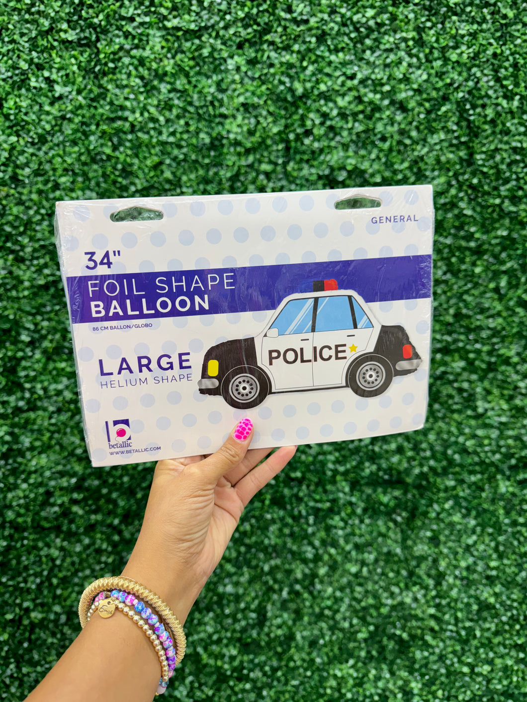 POLICE CAR FOIL BALLOON