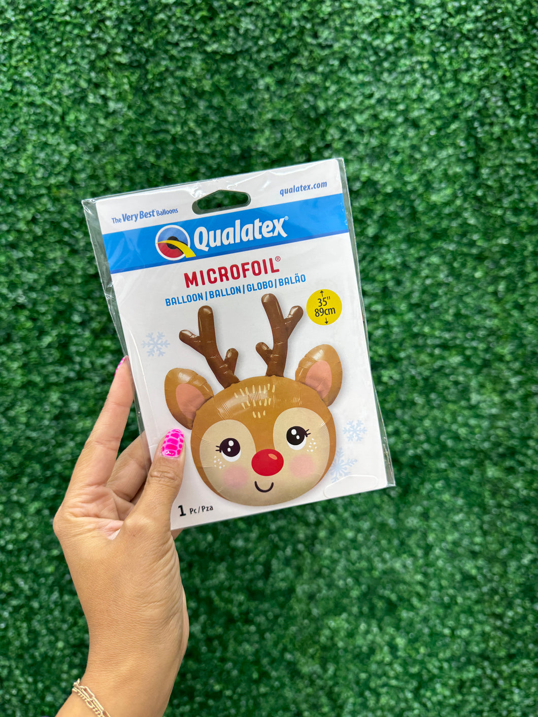 REINDEER HEAD FOIL BALLOON