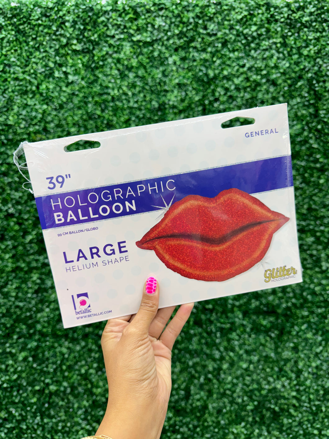 GLITTER LIPS FOIL BALLOON