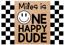 Load image into Gallery viewer, ONE HAPPY DUDE BIRTHDAY BANNER
