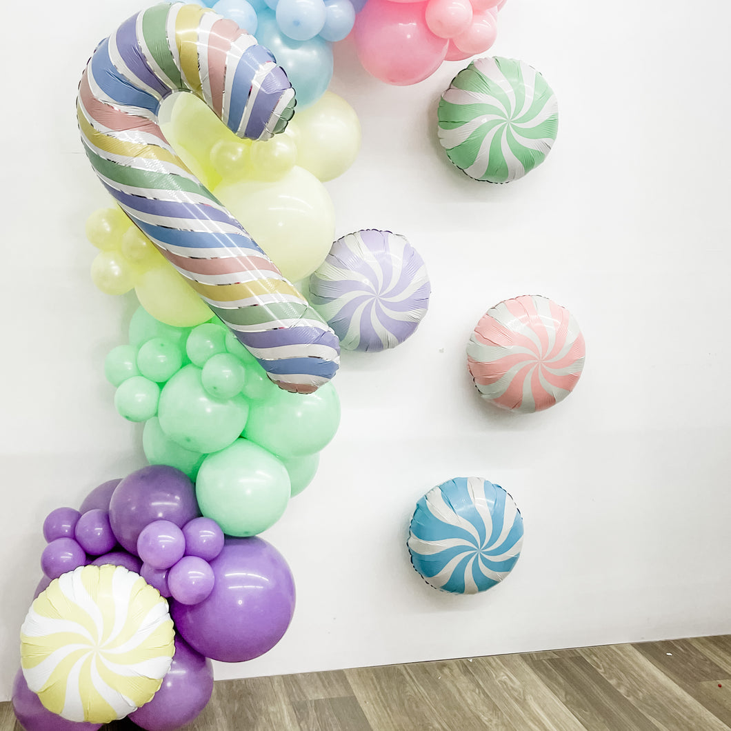 pastel mint foil balloon
