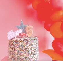 Load image into Gallery viewer, number birthday candle - peach
