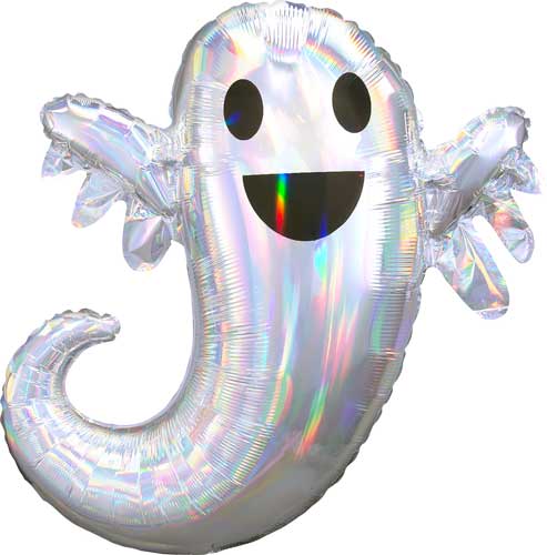 ghost iridescent foil balloon